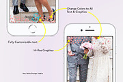 Sweet Love Wedding Geofilter, a Social Media Template by Uno Bello Design Studio (Thumbnail 2 of 3)