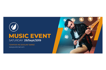 Music Event Animated Facebook Cover, a Templates & Theme by Nisha Droch