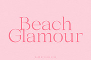 Beach Glamour - Summer Serif, a Serif Font by Misha Sova (Thumbnail 7 of 9)