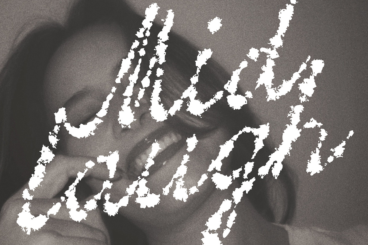 Blot Sound - Messy Ink Script Font, a Script Font by AnMark (Photo 3 of 11)