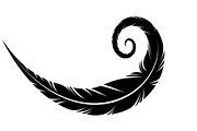 Vintage Feather Swirl SVG Bundle, an Illustration by Creativeshirt (Thumbnail 6 of 31)