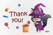 Cat - little wizard. Clipart. Vector, an Animal Illustration by VaraNa Art (Thumbnail 6 of 6)