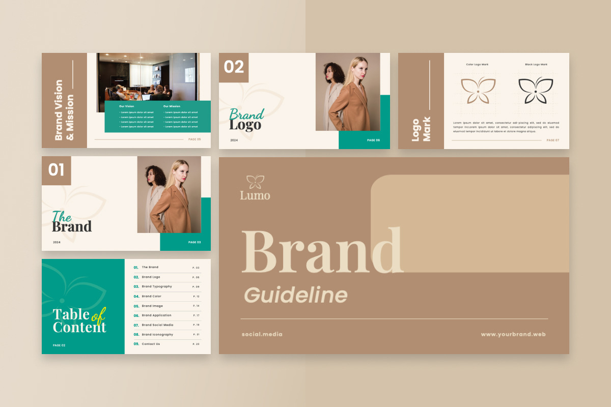 Brand Guideline PowerPoint Presentat, a Presentation Template by twinstd (Photo 2 of 4)