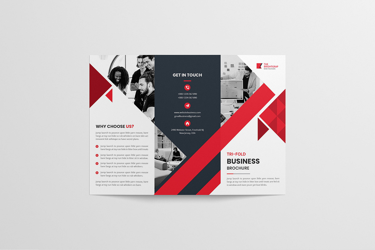 Tri-fold Brochure | Word & InDesign, a Brochure Template by TheBrightGrap (Photo 3 of 3)
