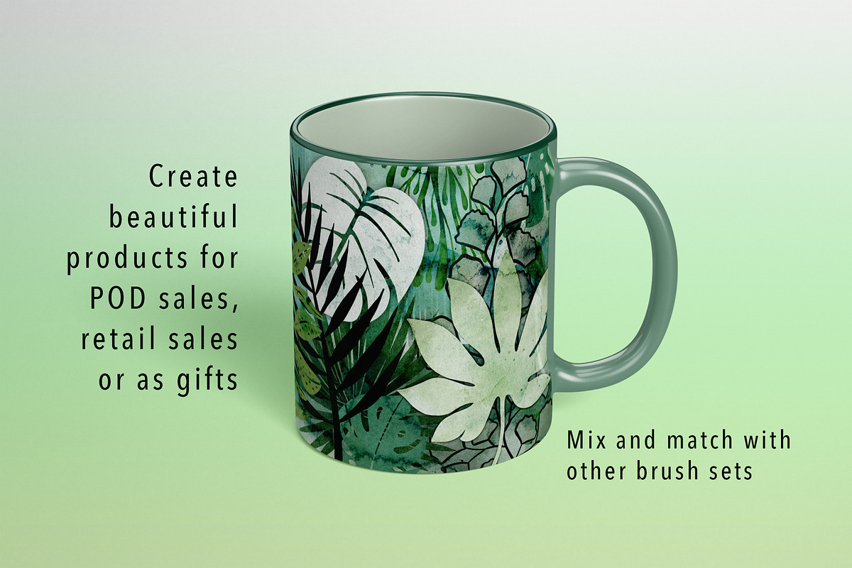 Leafy Ferns Procreate Brushes, a Brushes & More by DeloresArt (Photo 4 of 7)
