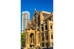 Land titles office a sandstone neogothic building in sydney featuring sydney, an Architecture Photo by Leonid Andronov