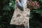 Peony - Sketch Flower Patterns, a Pattern Graphic by Pixel Perfect Patterns (Thumbnail 5 of 8)