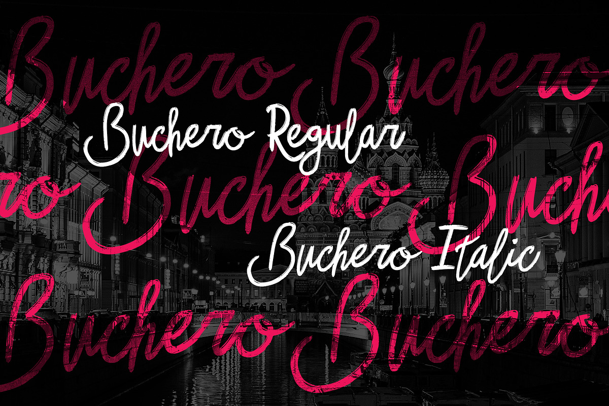 Buchero Brush Script Font, a Script Font by Dawnside Graphic (Photo 11 of 13)