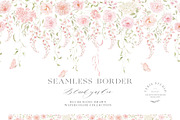 Blush Pink Watercolor Floral Bows, a Decorative Illustration by Veris Studio (Thumbnail 7 of 15)