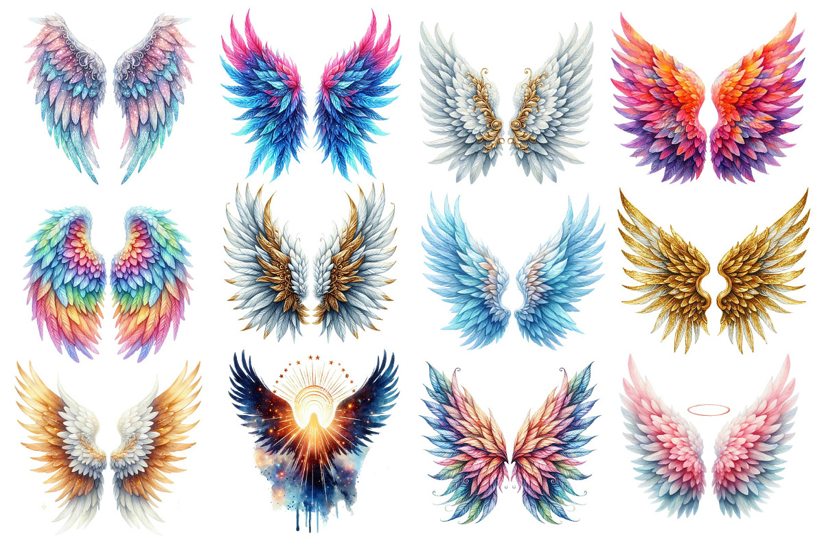 Heaven Angel Wings Sublimation, an Illustration by Dream Creation (Photo 2 of 4)