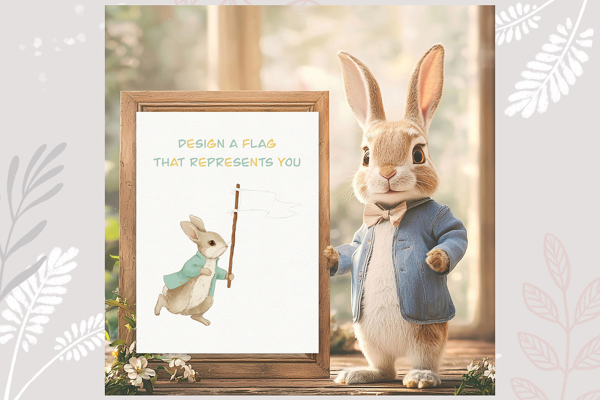 Peter Rabbit Game and clipart, an Education Illustration by AlenaVlasko stock Market (Photo 4 of 7)