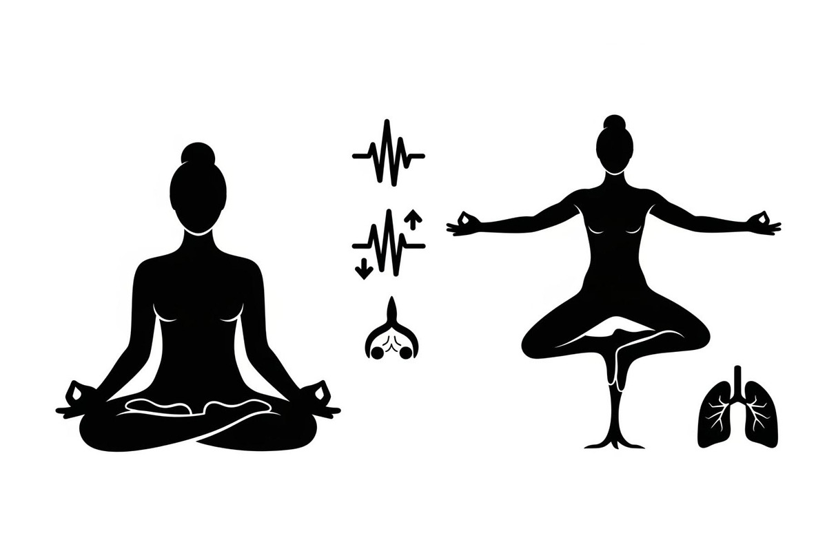 Yoga Meditation Silhouette Vector Bu, an Illustration by Artivon (Photo 13 of 40)