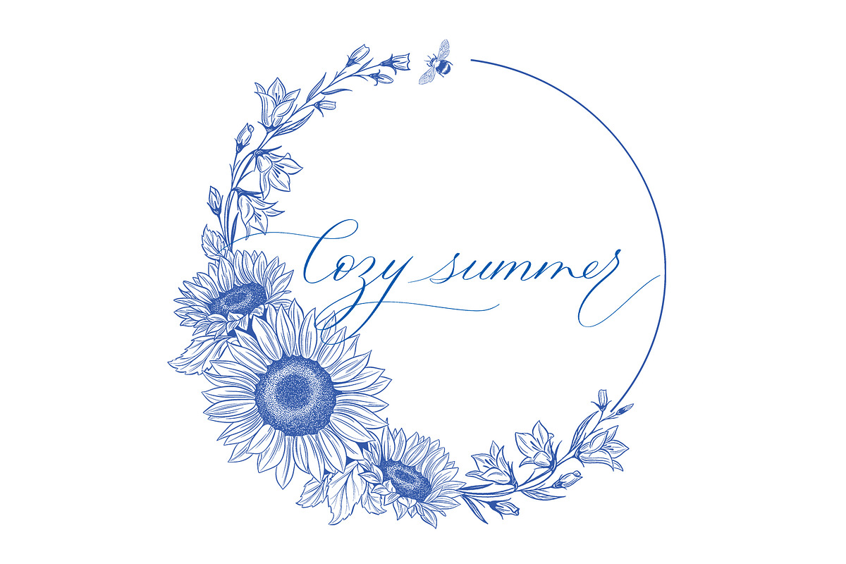 4 Seasons. Calligraphy and Frames., a Seasonal Illustration by Line and Bloom (Photo 5 of 13)