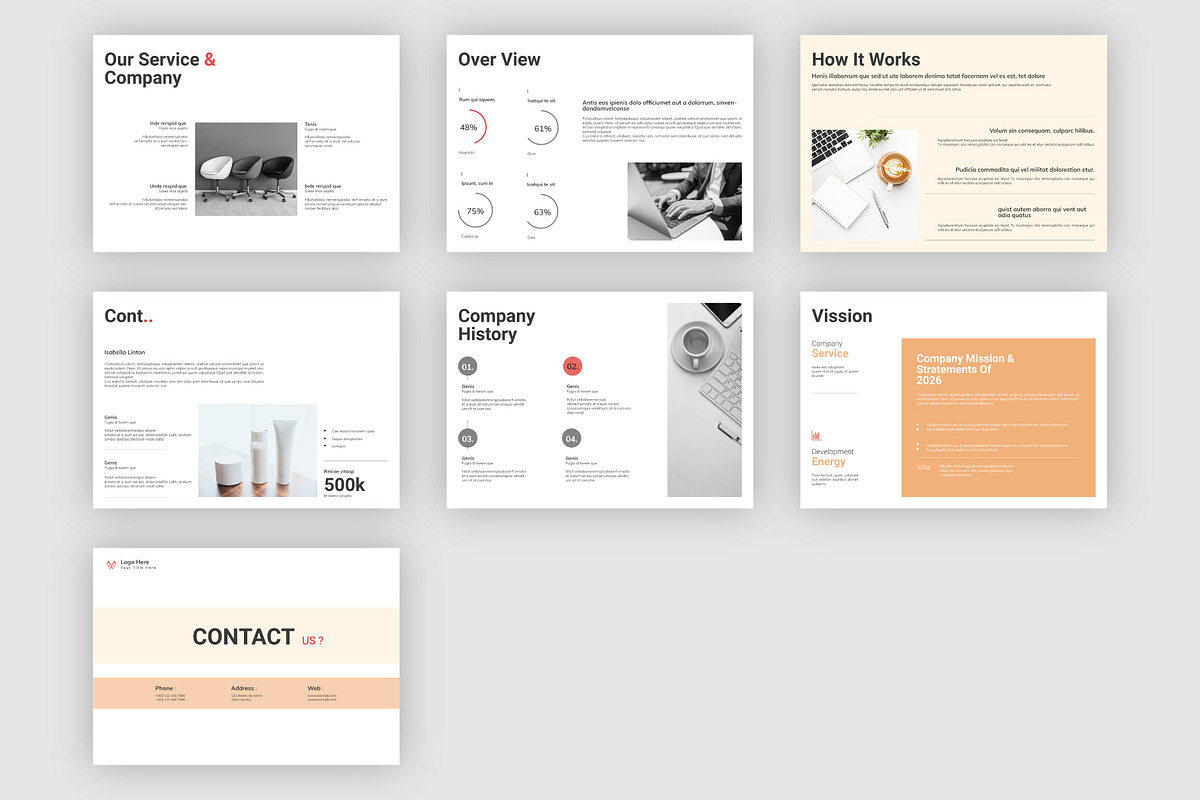 Business Company Profile Template, a Brochure Template by PixelWink (Photo 3 of 3)