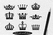 Decorative design elements and crows, an Object Graphic by Holovei (Thumbnail 3 of 6)