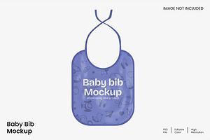 Baby Bib Mockup, a Household Mockup by renderstockmarket