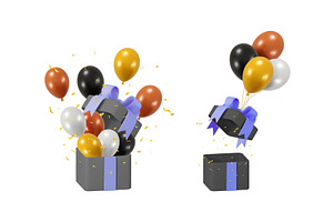 Set of 3d vector illustrations of, an Object Illustration by Abscent