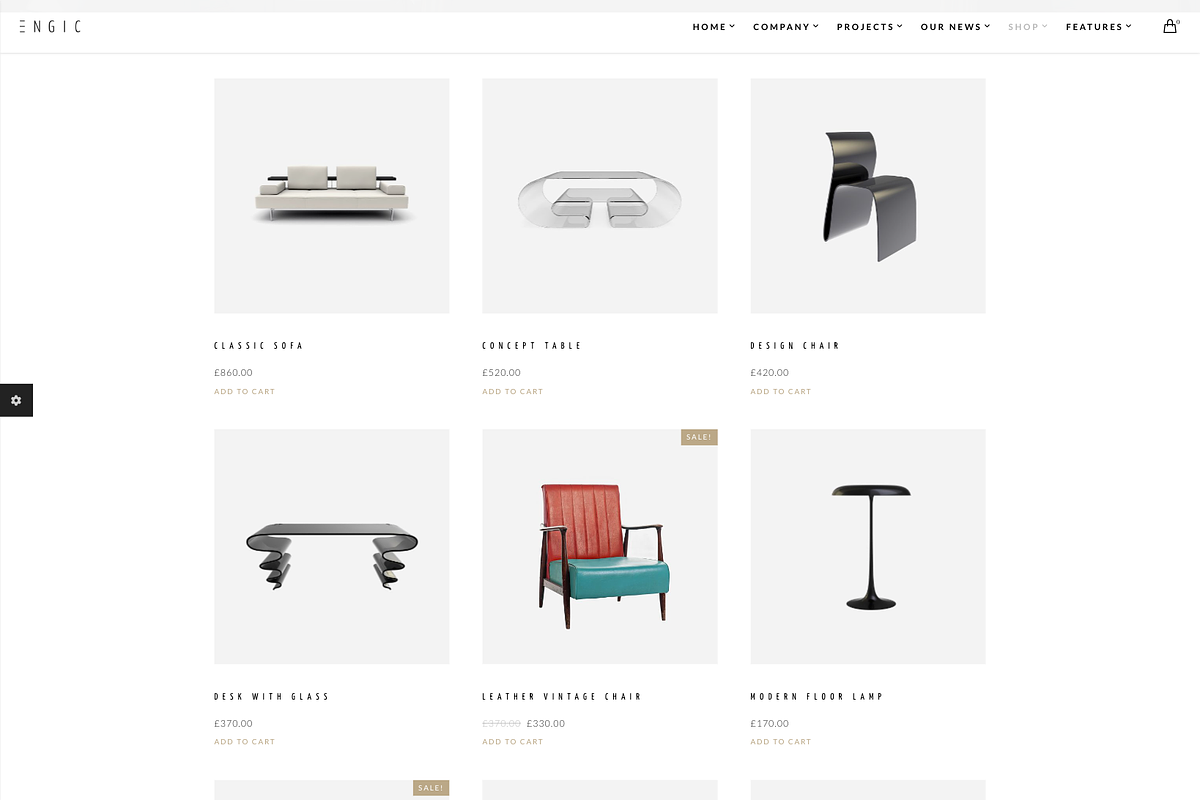 Architect Interior Design WordPress, a WordPress Template by UInstrument (Photo 5 of 10)