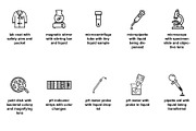 Chemistry & biology lab Icon Set, an Outline Icon by Nurlan's shop (Thumbnail 4 of 6)