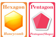 Shapes Flash Cards for Kid, a Card Template by DigitalsDesigns (Thumbnail 2 of 4)