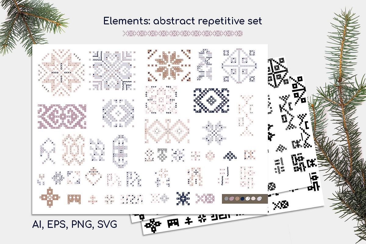 Scandi knit ornaments collection, an Animal Illustration by Gray Cat Graphics (Photo 9 of 18)