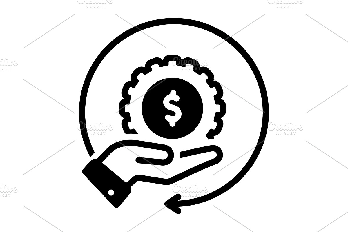 Sponsorship charity solid icon, a Solid Icon by Creative priyanka