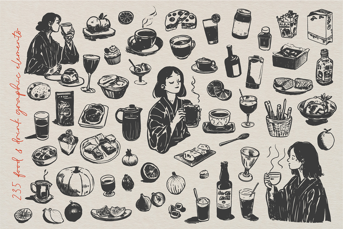 Hand-Drawn Food & Drink Illustration, a Food Illustration by La Petite Line Art (Photo 8 of 12)