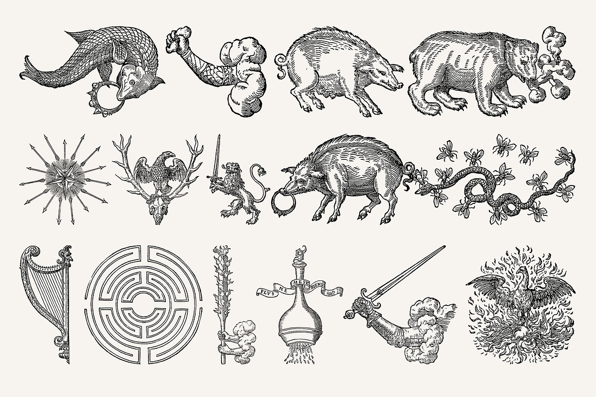 Procreate Occult Emblems Stamps, a Brush Add-On by Century Library (Photo 7 of 10)