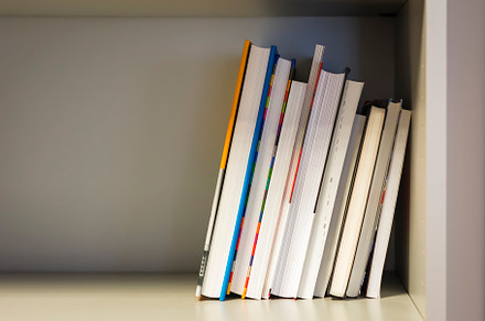 books on a shelf, a School & Education Photo by rarrarorro