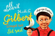 HMS Gilbert Script Pack, a Script Font by Fenotype (Thumbnail 1 of 7)