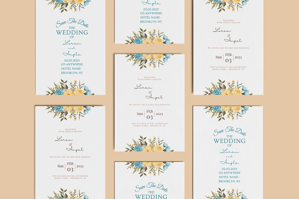 Wedding Invitation Card Mockup, a Print Template by rahmatmoscae (Photo 2 of 7)