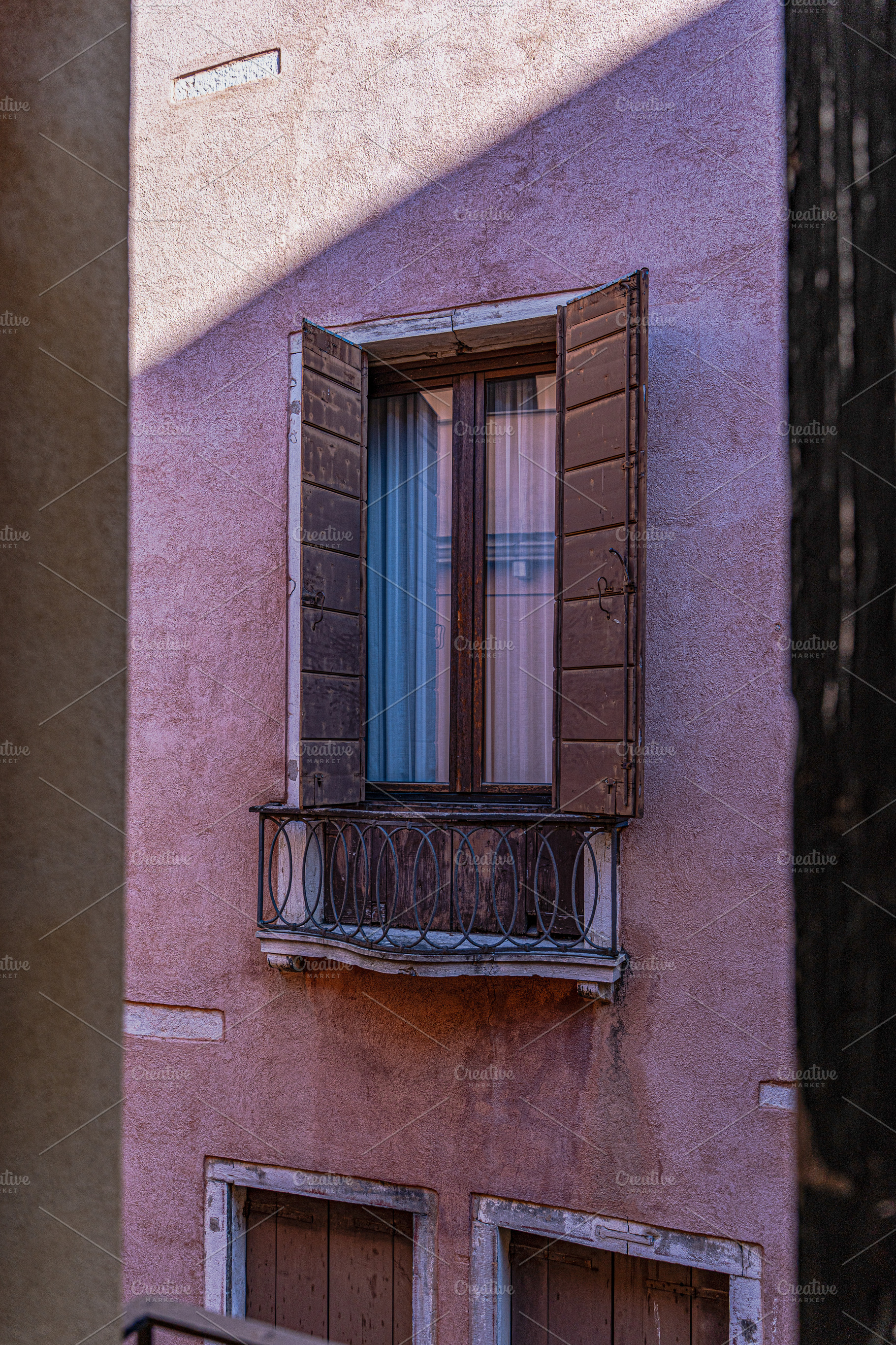 Beautiful architecture of narrow streets of Venice city, an Architecture Photo by Anna Bogush
