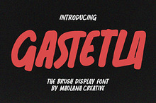Gastetla Brush Display Font
