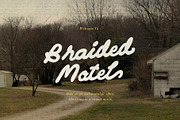 Braided Motel Movie Bold Script, a Script Font by Sloulyfe (Thumbnail 1 of 9)