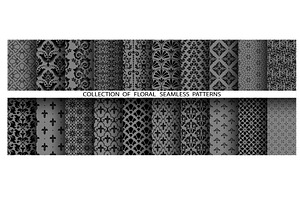 Geometric floral set of patterns, a Pattern Graphic by RODINA