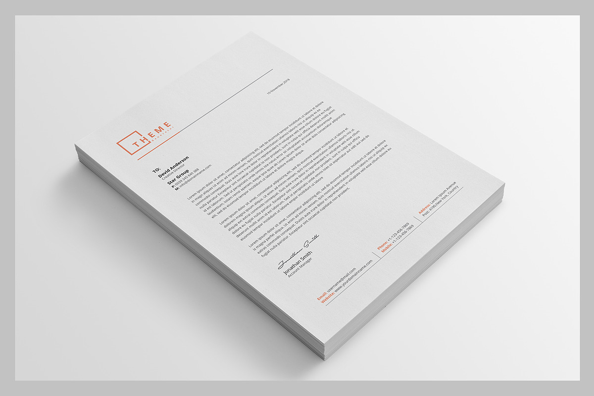 Letterhead, a Stationery Template by deviserpark (Photo 3 of 7)