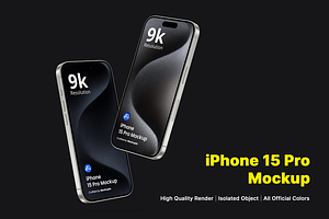 iPhone 15 Pro Mockups Vol 5