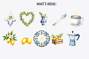 Amalfi Coast Clipart Bundle, a Decorative Illustration by Anca Digital Vibe (Thumbnail 4 of 10)