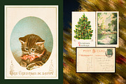 Merry Vintage Christmas Set, an Object Graphic by Anzhelika (Thumbnail 7 of 9)