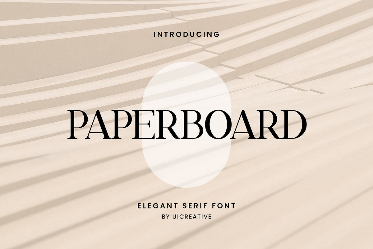 Paperboard Elegant Serif Font, a Serif Font by UICreative (Photo 1 of 8)
