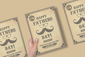 Father's Day Retro Poster Template