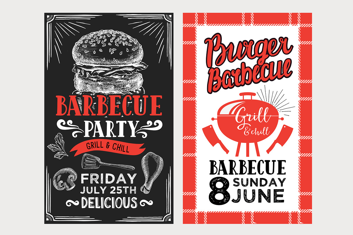 Barbecue menu templates, bbq party, a Brochure Template by SpaceDuck