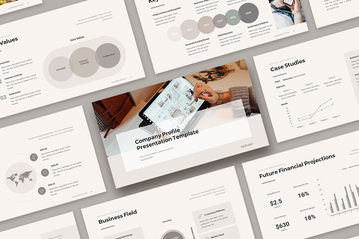 Company Profile Presentation, a Presentation Template by CreativityForest (Photo 11 of 11)