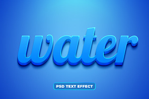 Summer Water Editable Text Effect