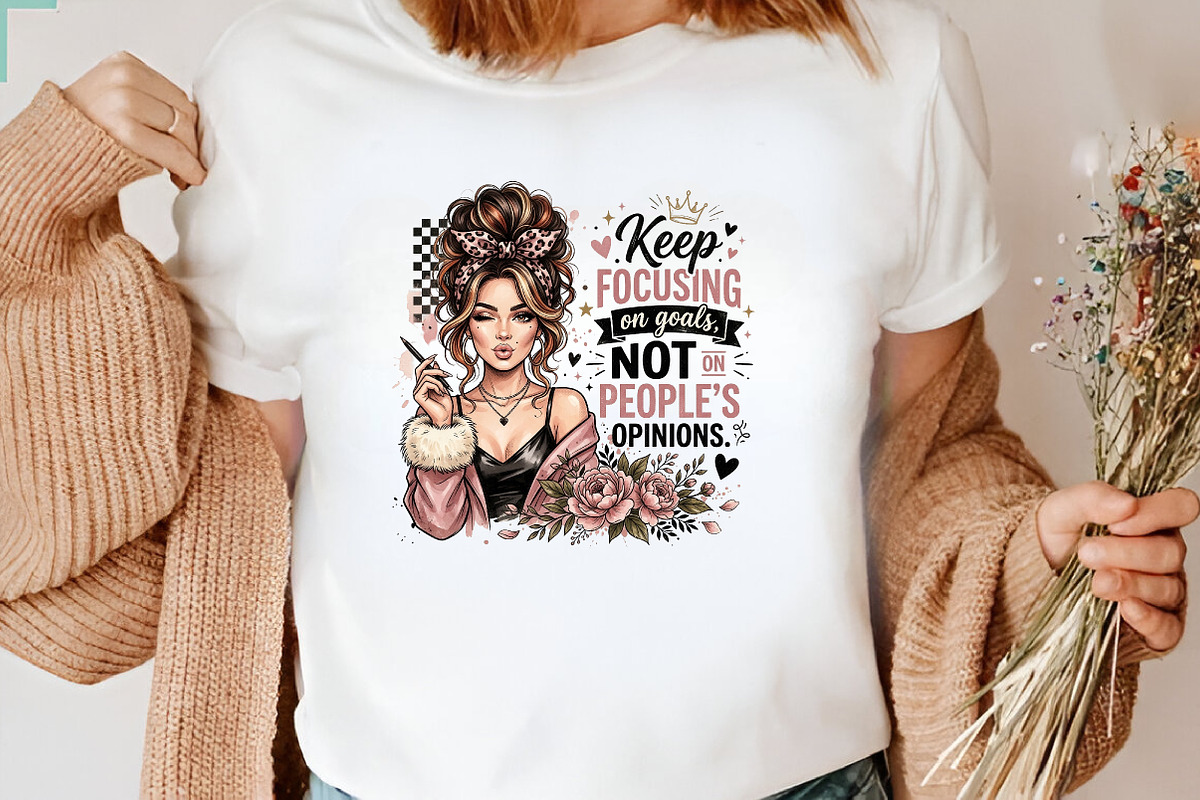 Focus on Goals Not Opinions Bun, a Seasonal Illustration by CraftArtStudio (Photo 3 of 4)
