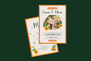 Sunlight Floral Wedding Invitation, an Invitation Template by iDoodle Studio (Thumbnail 3 of 4)