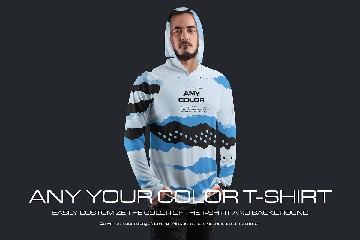 7 Men's Mockups Long Sleeve T-Shirt, a Shirt Mockup by Grow Design Craft Studio (Photo 2 of 7)