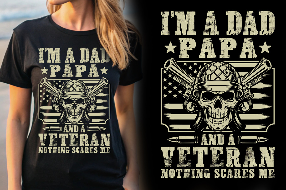 Veteran T-shirt Design, a Graphic by Crafts Bundle (Photo 1 of 2)