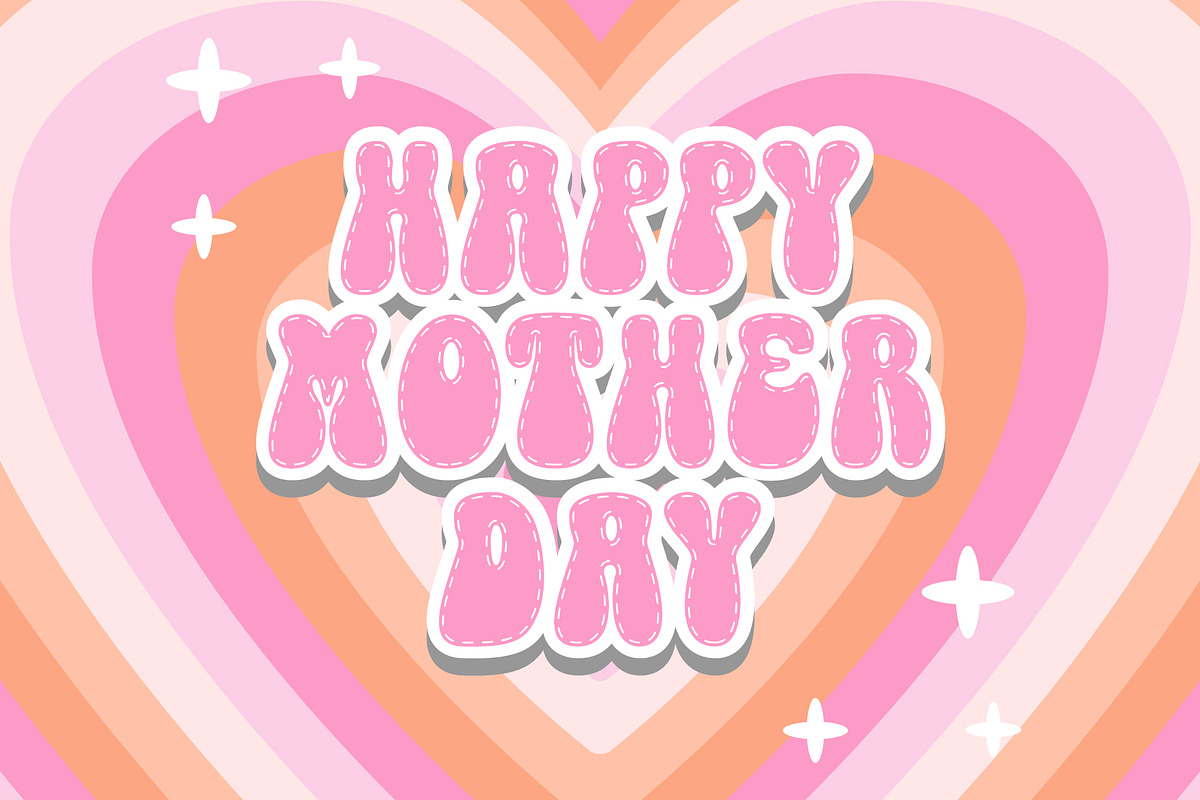 Groovy Stitch - Groovy Font, a Handwritten Font by Densu Creative (Photo 3 of 6)