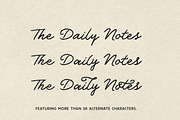 The Daily Notes - Script and Sans, a Handwritten Font by Davide Bassu (Thumbnail 13 of 14)